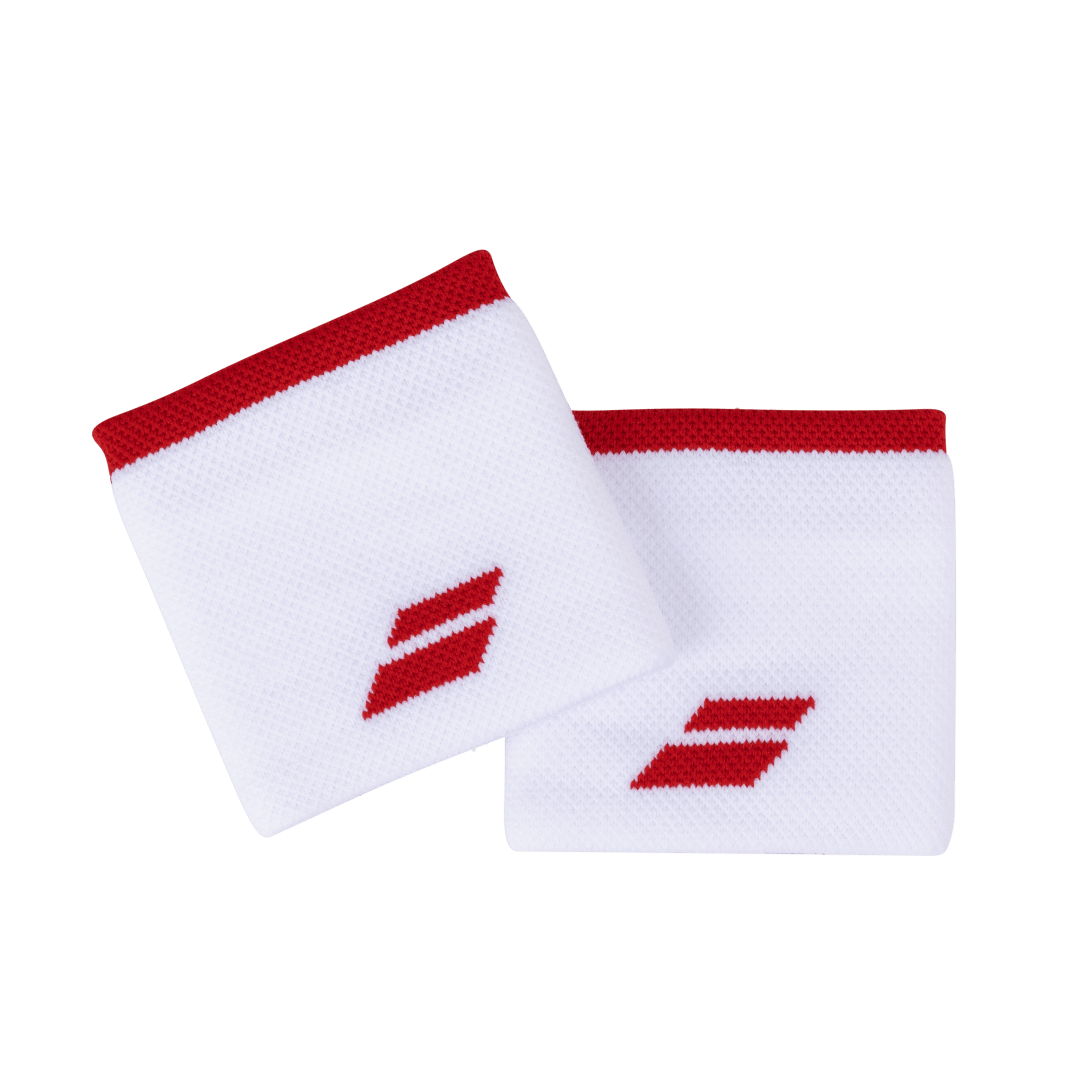 Logo Wristband Unisex White /Fiesta Red