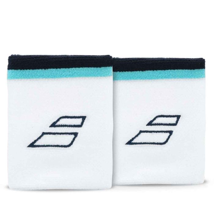 Terry Jumbo Wristband Unisex White / Estate Blue